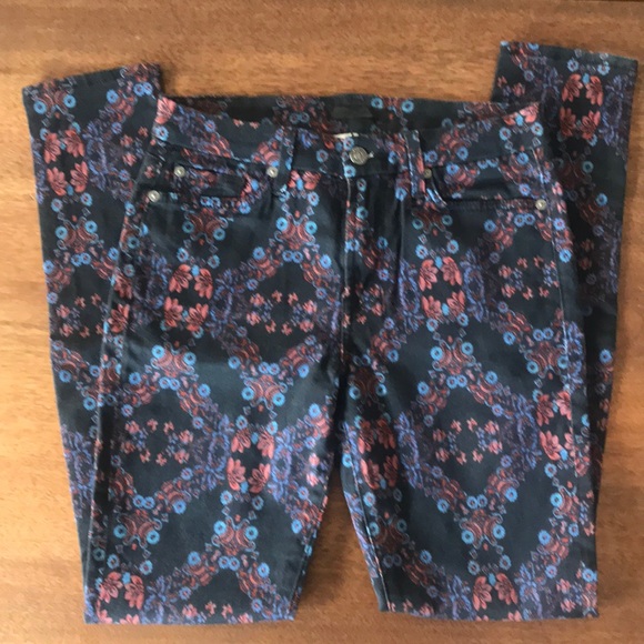 EUC Seven for all Mankind black skinny jeans - Picture 2 of 5